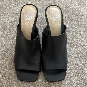 Vince camuto black summer heel size 6